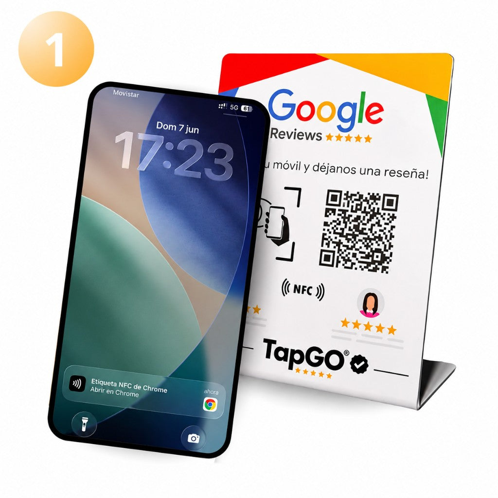 Paso 1: acercá el celular al expositor