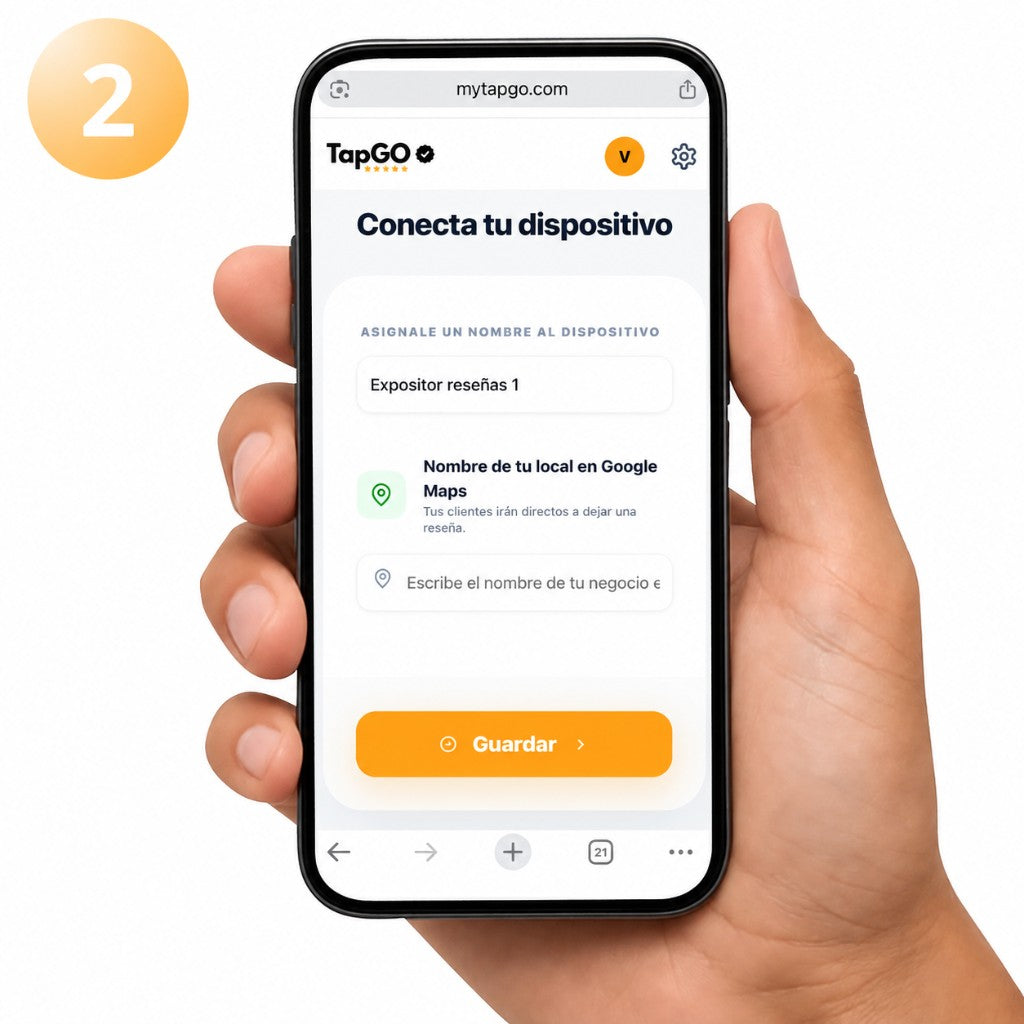 Paso 2: conectá tu negocio en mytapgo.com